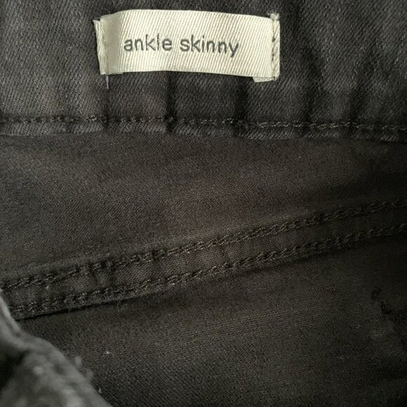 Social Standard By Sanctuary Womens Black Camouflage Ankle Skinny Jeans Size 6 - Picture 5 of 6